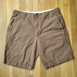 Old Navy Mens Lived In Straight Brown Shorts‎ Size 32